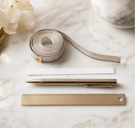 Prepare your materials for measuring ring size